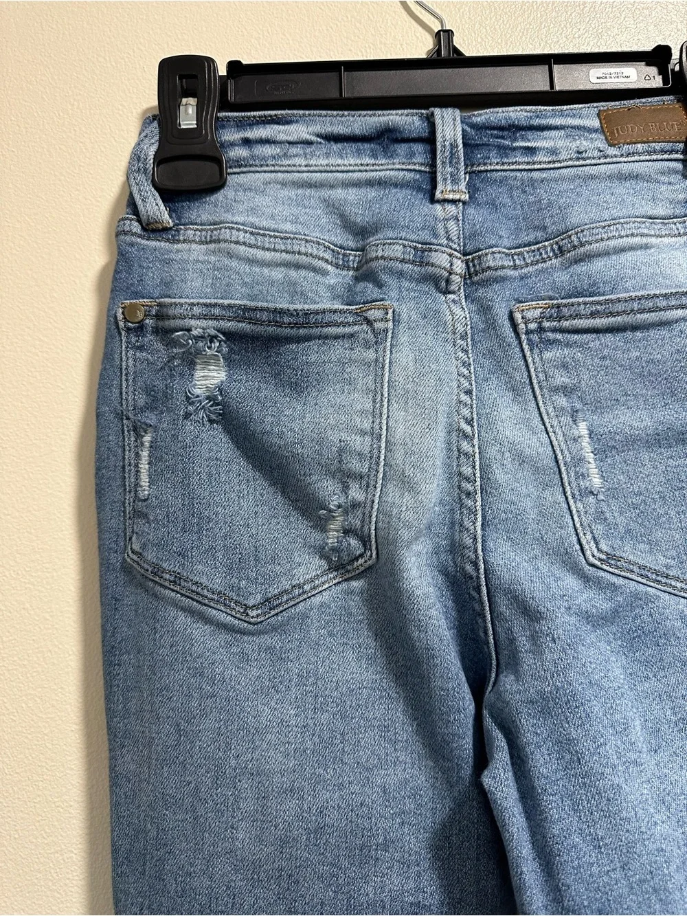 Women’s Judy Blue Ultra Distressed Light Blue High Rise Straight Leg Jeans